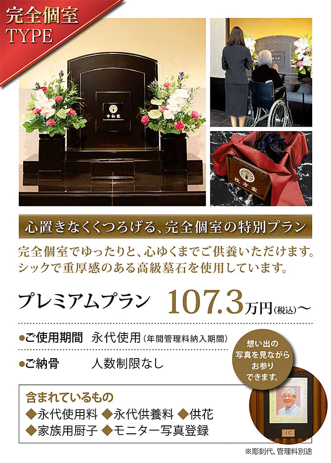 プレミアムプラン107.3万円。人生制限なし